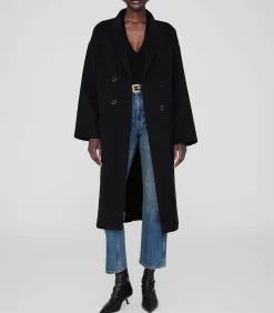 Anine Bing Manteau long en laine Dylan Black*Femme Manteaux & Vestes