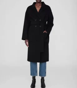 Anine Bing Manteau long en laine Dylan Black*Femme Manteaux & Vestes