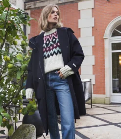 Paltò Manteau Violetta Bleu Marine*Femme Manteaux & Vestes