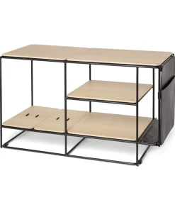 La Boite Concept Meuble acoustique et modulable Lines Chêne + Kit accessoires cuir* Mobilier|La Boite Concept