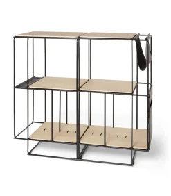 La Boite Concept Meuble acoustique et modulable Lines Chêne + Kit accessoires cuir* Mobilier|La Boite Concept