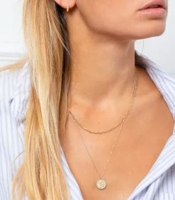 Feidt Paris Mini créole multi-pics or jaune et diamants*Femme Boucles D'Oreilles