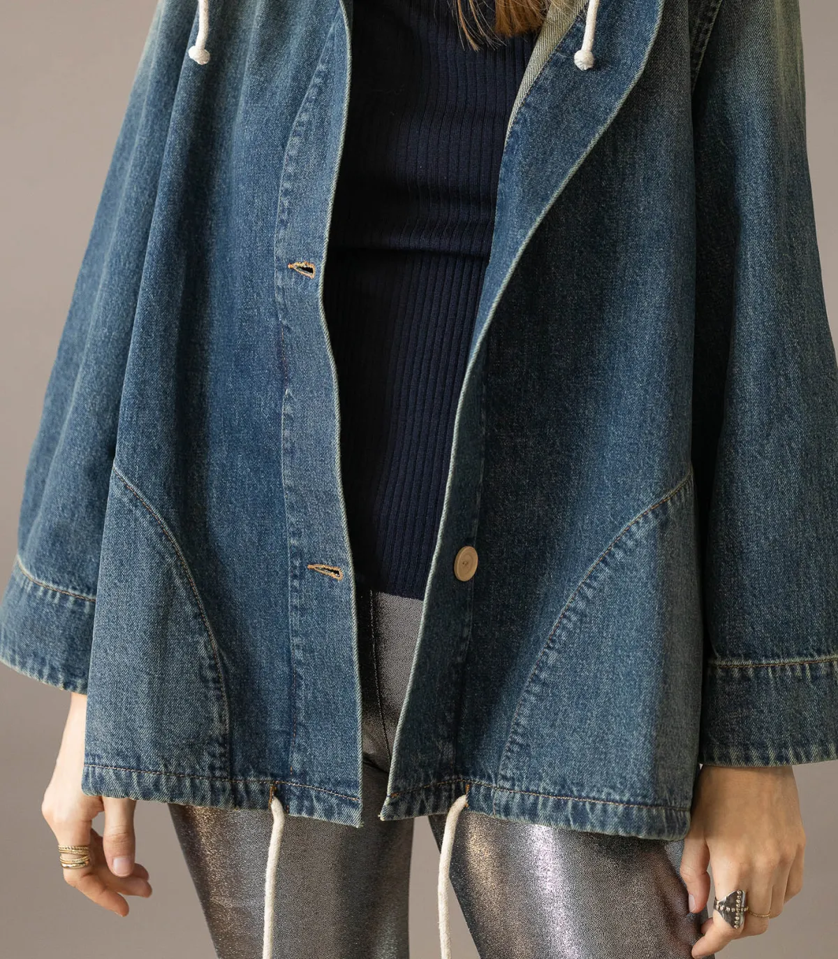 HAPPY HAUS Mini Parka Denim 5 years old*Femme Manteaux & Vestes