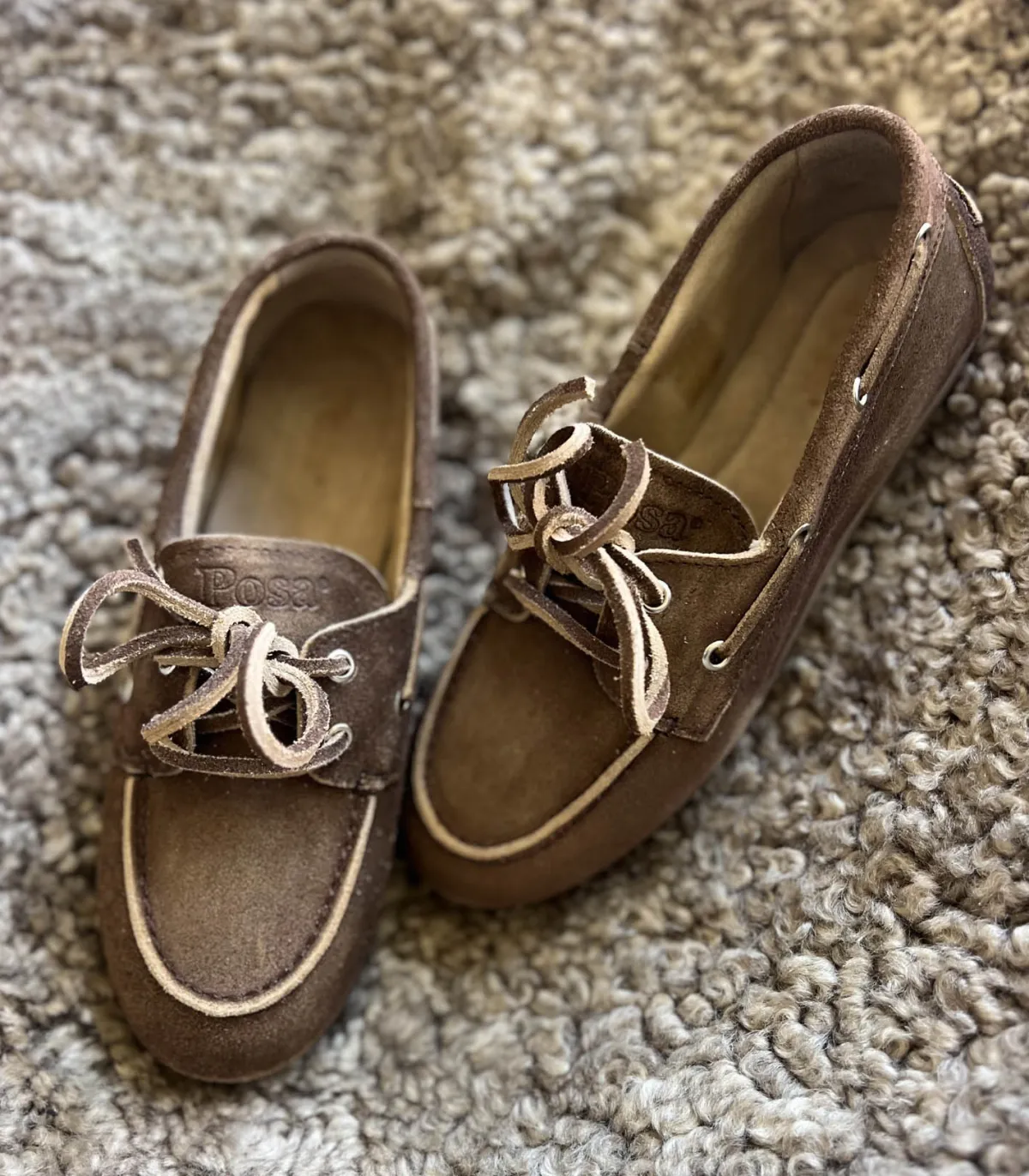 Posa Mocassins Boat en Daim Dark Brown*Femme Mocassins