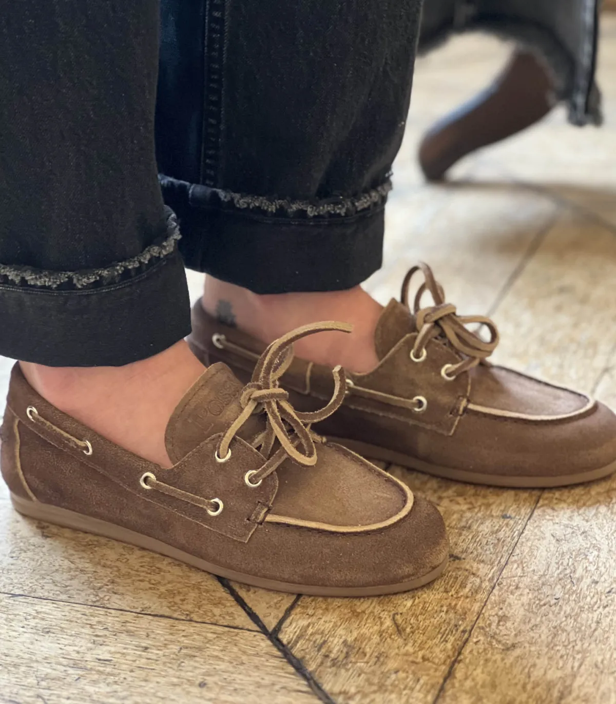 Posa Mocassins Boat en Daim Dark Brown*Femme Mocassins