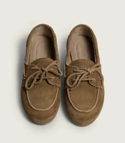 Posa Mocassins Boat en Daim Desert Tan*Femme Mocassins