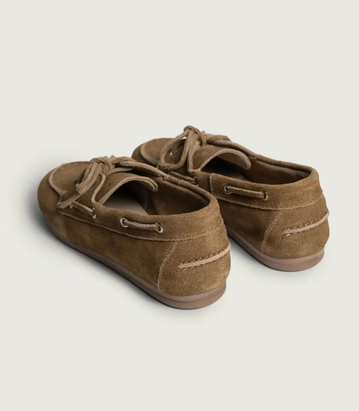 Posa Mocassins Boat en Daim Desert Tan*Femme Mocassins