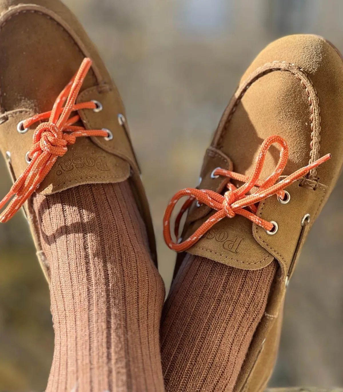 Posa Mocassins Boat en Daim Desert Tan*Femme Mocassins