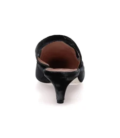 Alberta Ferretti Mule en velours gris*Femme Escarpins