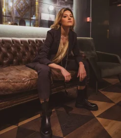 6397 Pantalon à pinces Pull-On Charcoal*Femme Bas