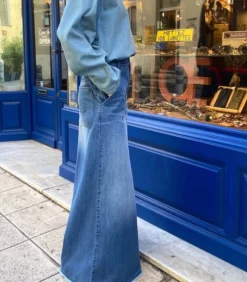 HAPPY HAUS Pantalon Chino Over Bleu D'été*Femme Bas