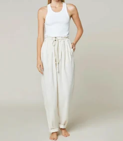 Maison Saint Julien Pantalon Cuba Libre Lin Naturel*Femme Bas