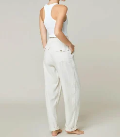 Maison Saint Julien Pantalon Cuba Libre Lin Naturel*Femme Bas