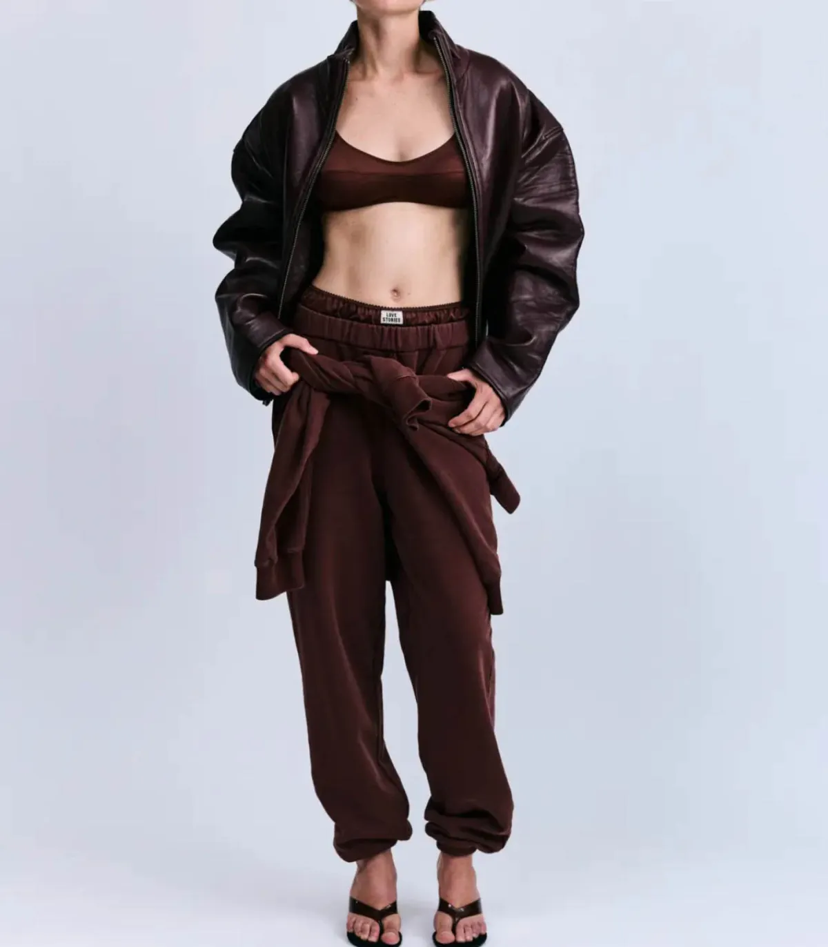 Love Stories Pantalon de survêtement Donna Marron*Femme Bas|Love Stories