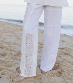 THIANE Pantalon Elliot Patchwork White/Off White*Femme Bas