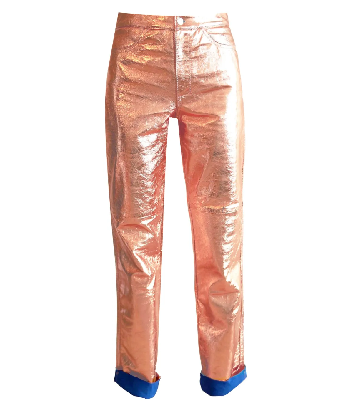Victoria Leivissa Pantalon en Cuir Rose Gold*Femme Bas