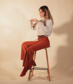 La Treille Maison Ensoleillée Pantalon en Velours Bicolore Luigi*Femme Bas