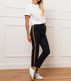 Golden Goose Pantalon feutré à bandes Algisa Garçonne*Femme Bas