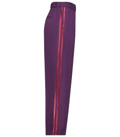 Forte Forte Pantalon Satin Side Bands Strech Cady crepe Ruby*Femme Bas