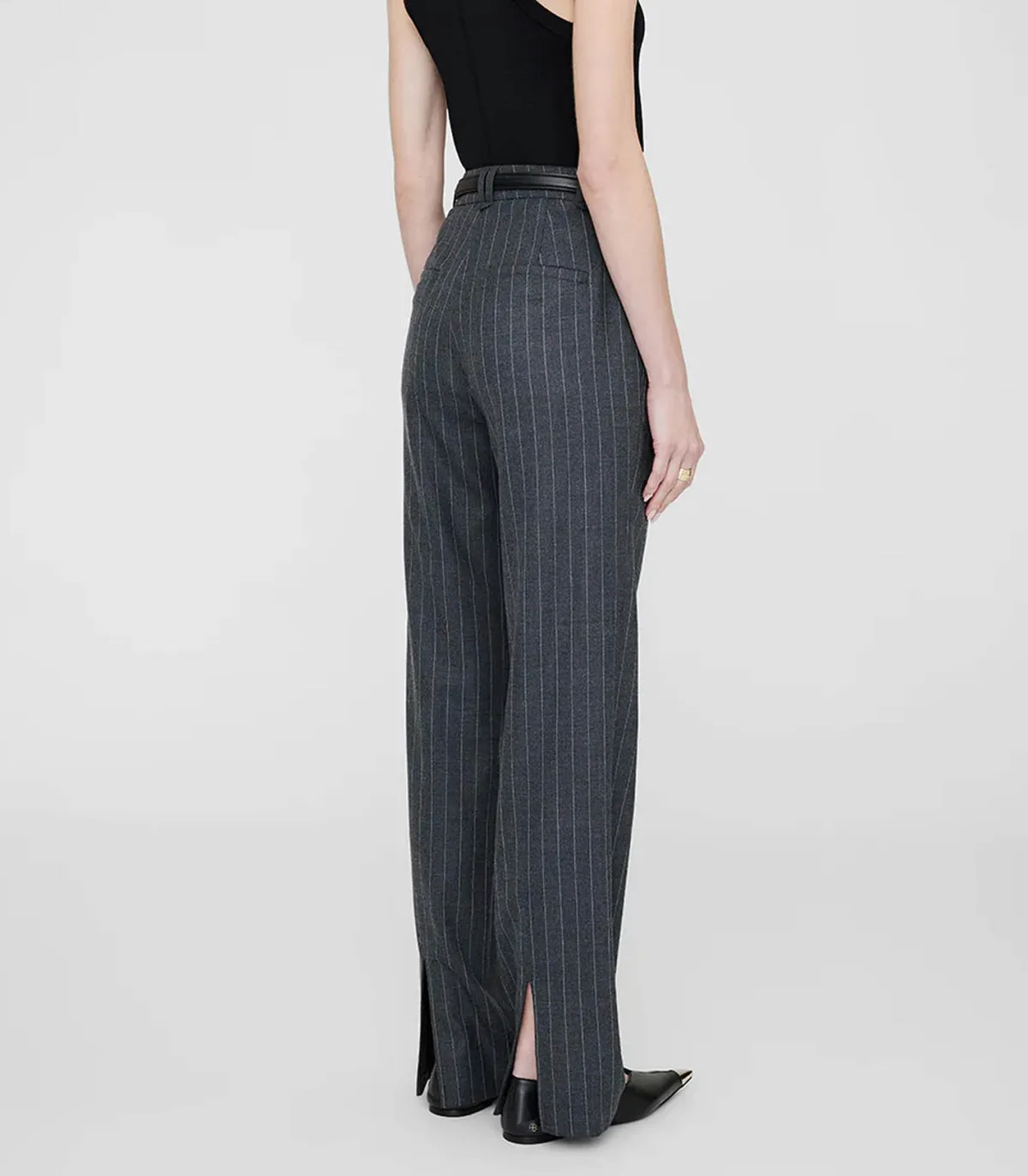 Anine Bing Pantalon Tailleur Drew Grey Pinstripe*Femme Bas