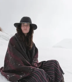 Bsbee Plaid Blanket wine* Plaids & Couvertures