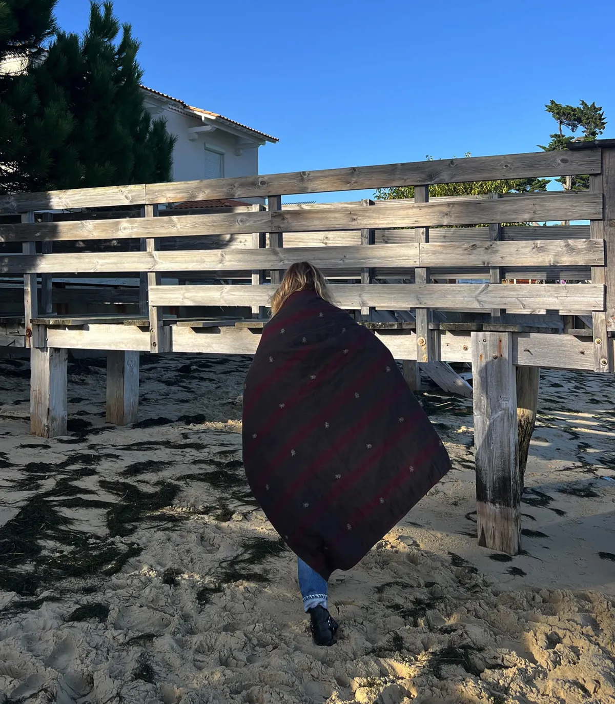 Bsbee Plaid Blanket wine* Plaids & Couvertures