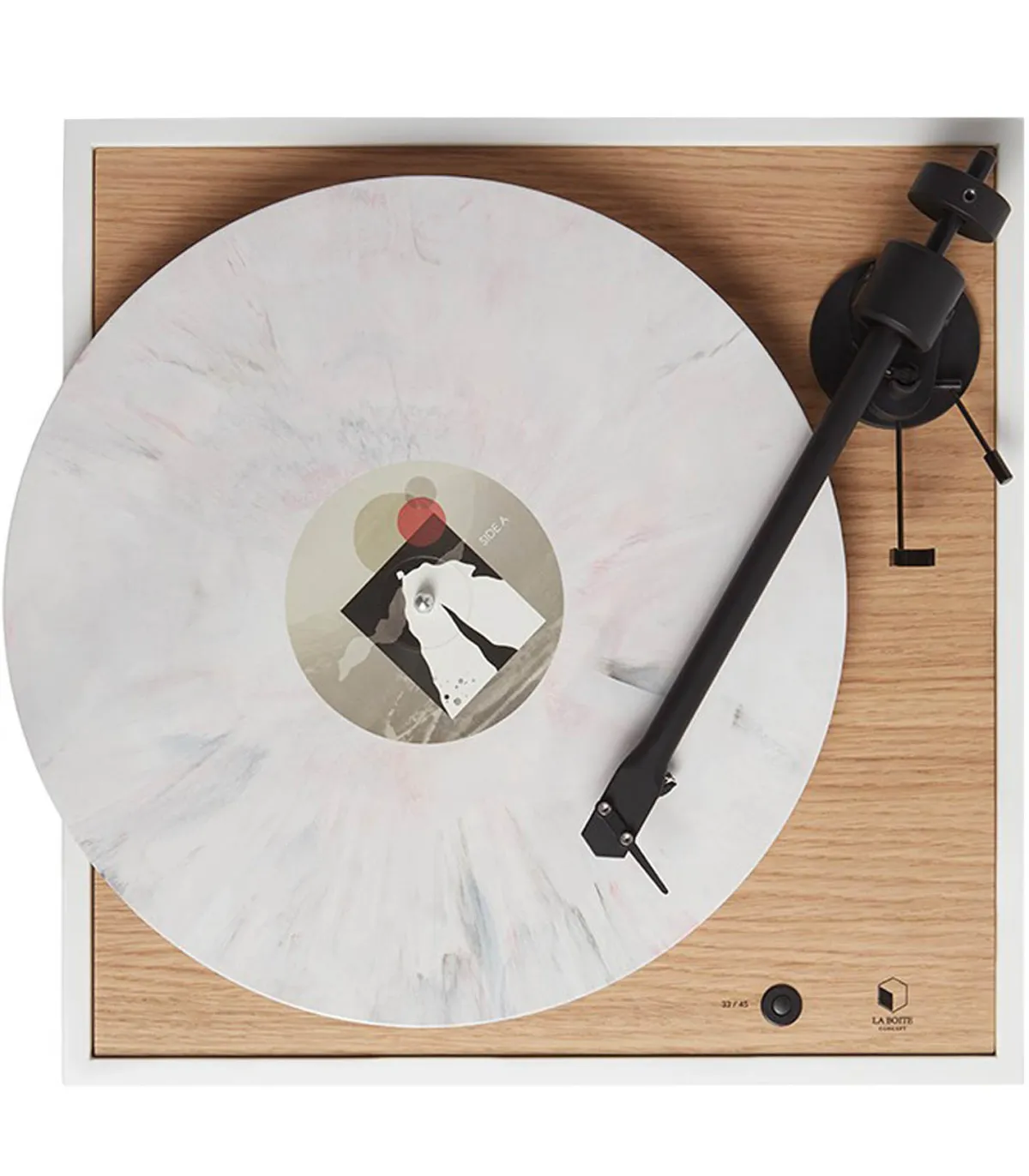 La Boite Concept Platine Vinyle Minimale et Haute-fidélité SQUARE Chêne* Enceintes|La Boite Concept