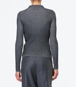 Roberto Collina Pull côtelé Lupetto Vanise Gris*Femme Mailles & Sweats