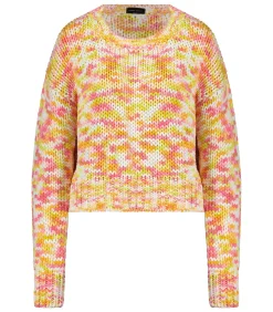 Roberto Collina Pull en Coton Col Rond Arancio*Femme Mailles & Sweats