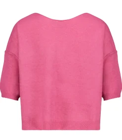 La Cabane Orson Pull Manches Courtes Bardot Fushia*Femme Mailles & Sweats