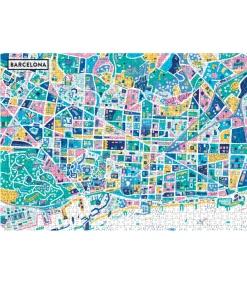 Image Republic Puzzle Corbineau Barcelone 1000 pièces* Jeux & Jouets