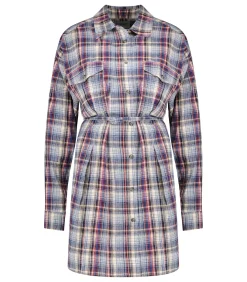 Marant Étoile Robe à carreaux Liliane Bleu*Femme Robes