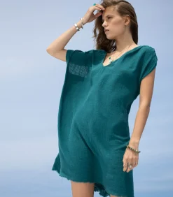 Maison Saint Julien Robe courte Alexandrie Émeraude x Jane de Boy*Femme Robes