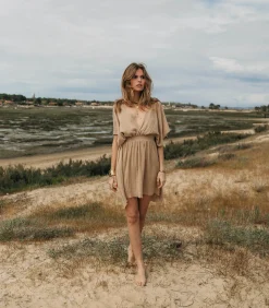 Maison Saint Julien Robe courte Empire Caffe Latte*Femme Robes