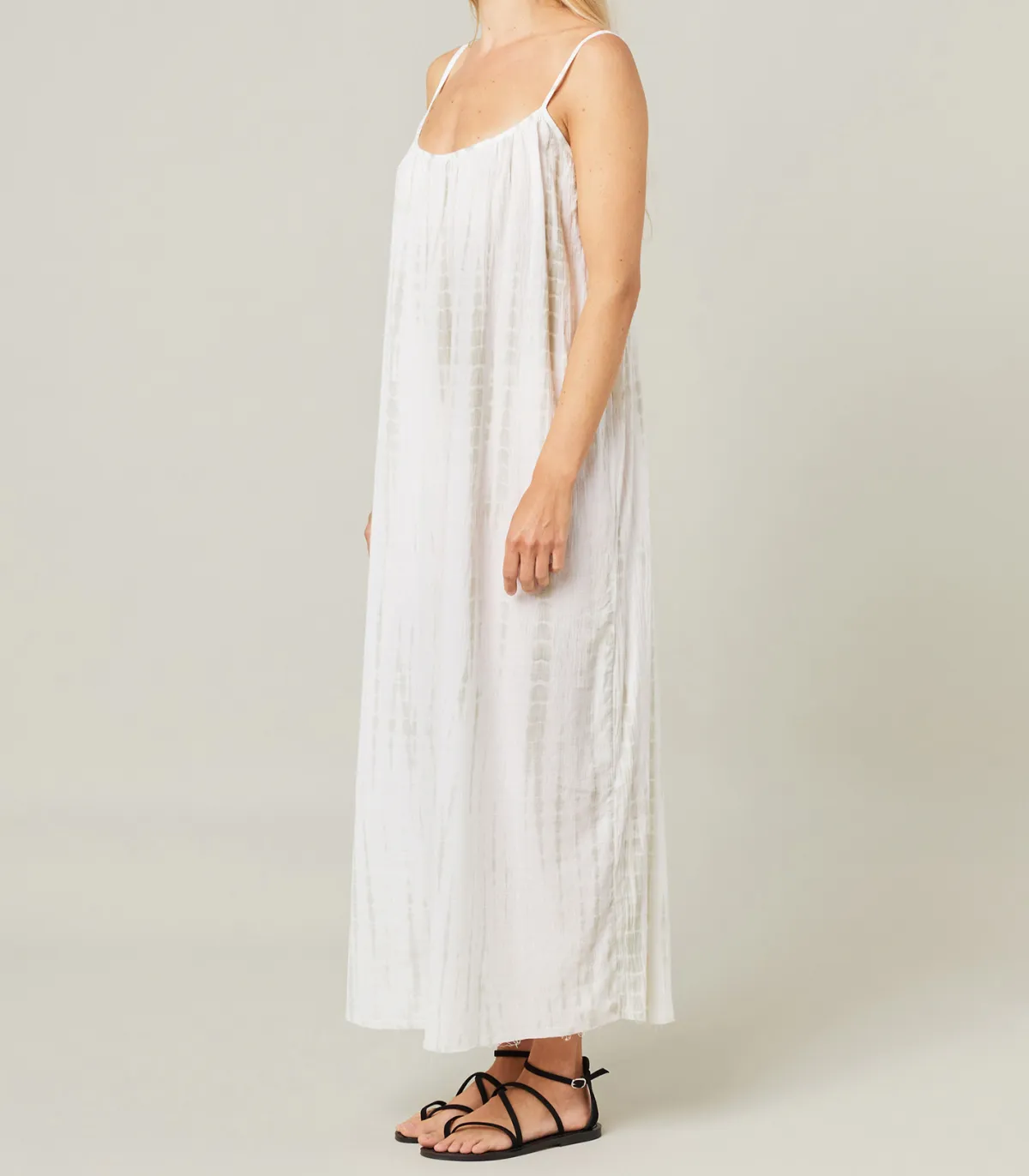 Maison Saint Julien Robe plissée Palm Beach Tie & Dye Water Green*Femme Robes