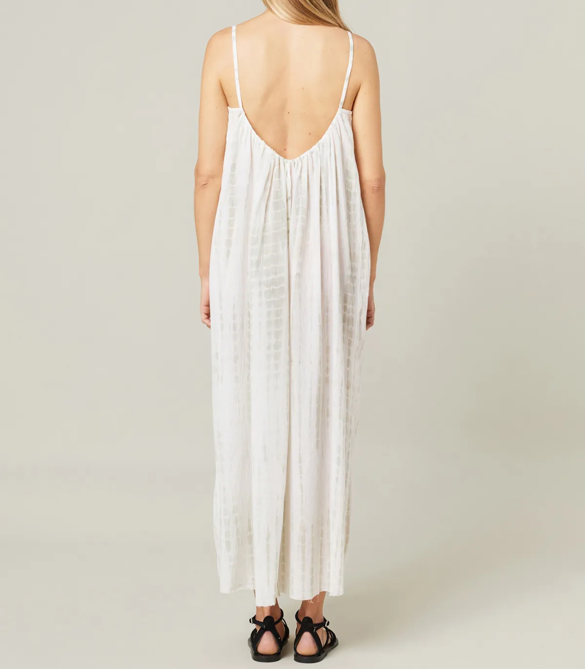 Maison Saint Julien Robe plissée Palm Beach Tie & Dye Water Green*Femme Robes