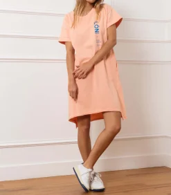 Margaux Lonnberg Robe tee-shirt Abby orange x Jane de Boy*Femme Robes