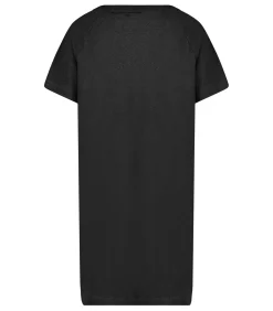 Majestic Filatures Robe Tee-shirt Col rond Noir chiné*Femme Robes