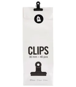Monograph Sachet de 40 clips noirs* Petite Papeterie