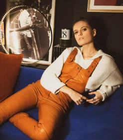 Isabel Marant Salopette en cuir Apolina*Femme Combinaisons