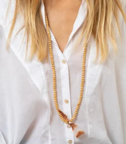 Maison Plune Sautoir Cauri et noeud tie & dye Encens*Femme Sautoirs