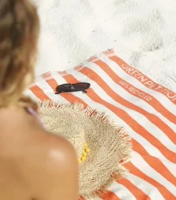 Green Petition Serviette de bain Delmor Tangerine*Femme Accessoires De Plage|Accessoires De Plage