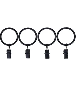 Maison de Vacances Set de 12 anneaux à pince pour panneau de rideau* Rideaux