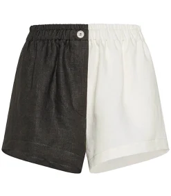 Forte Forte Short Bicolore Chic Block Noir*Femme Bas