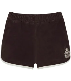 Sporty & Rich Short Disco en velours NY Crest*Femme Bas