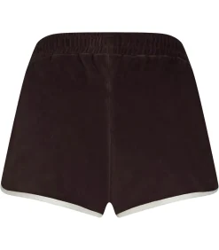 Sporty & Rich Short Disco en velours NY Crest*Femme Bas