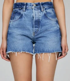 Moussy Vintage Short en denim Cary à taille haute*Femme Bas