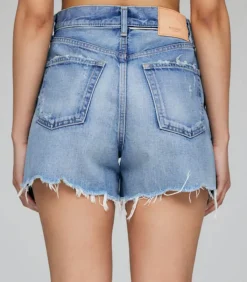 Moussy Vintage Short en denim Pelion à taille haute*Femme Bas