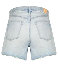 Moussy Vintage Short Funston en denim bleu clair*Femme Bas