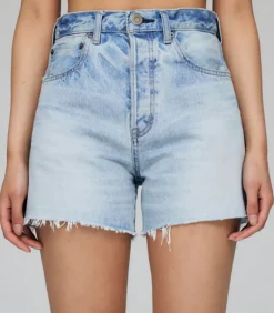 Moussy Vintage Short Funston en denim bleu clair*Femme Bas